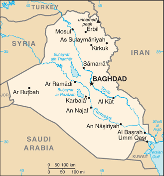 Map of Iraq