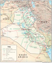 Map Iraq Physiography 2008